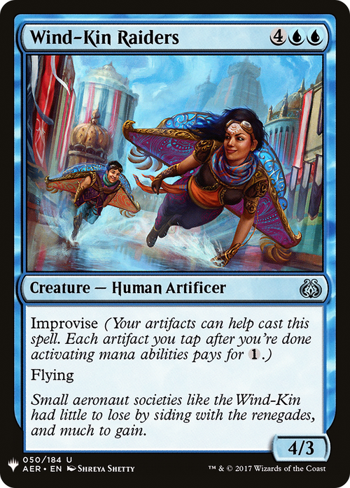 Wind-Kin Raiders (LIST-AER-50) - The List
