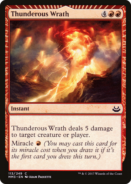 Thunderous Wrath (MM3-113) - Modern Masters 2017: (miracle)