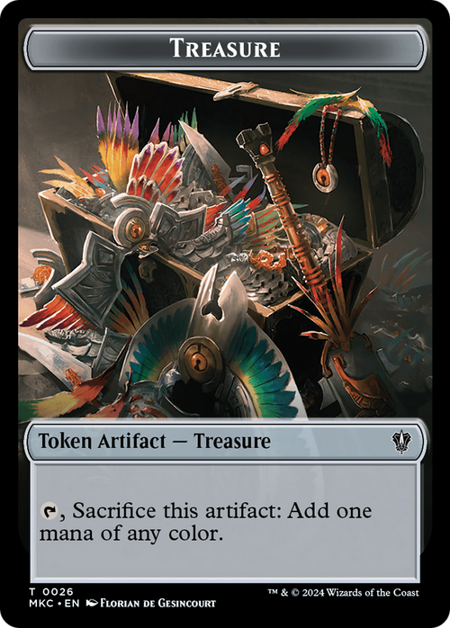 Treasure (TMKC-026) - Murders at Karlov Manor Commander Tokens Foil