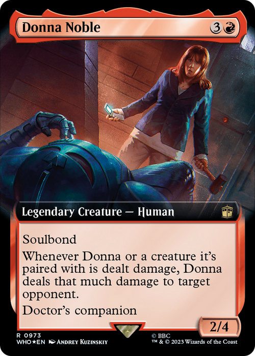 Donna Noble (Extended Art) (Surge Foil) (WHO-973) - Doctor Who: (Extended Art) Foil