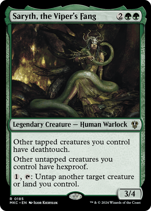Saryth, the Viper's Fang (MKC-185) - Murders at Karlov Manor Commander