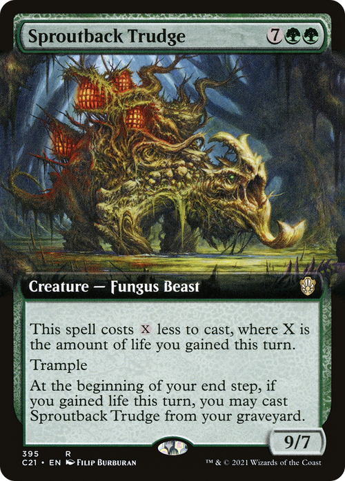 Sproutback Trudge (Extended Art) (C21-395) - Commander 2021: (Extended Art)