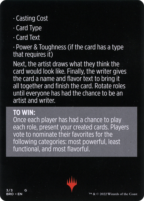 Look at Us, We're R&D // Look at Us, We're R&D (cont'd) (MBRO-003) - The Brothers' War Minigames