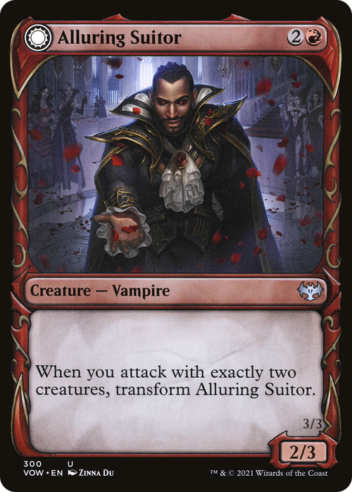 Alluring Suitor (Showcase) (VOW-300) - Innistrad: Crimson Vow: (Showcase, Double Faced Transform)