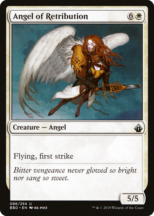 Angel of Retribution (BBD-086) - Battlebond Foil