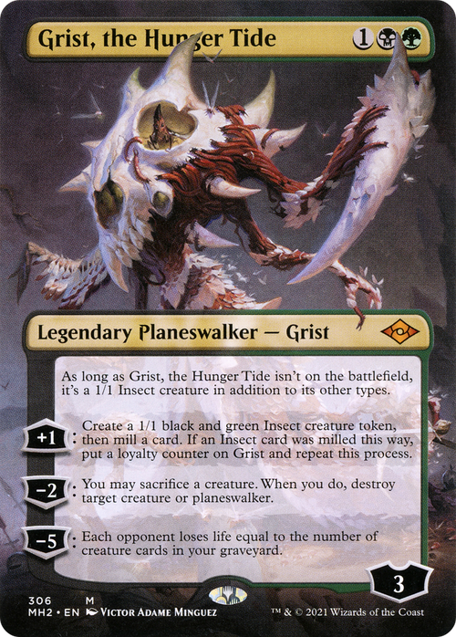 Grist, the Hunger Tide (Borderless) (MH2-306) - Modern Horizons 2 (Borderless) Foil