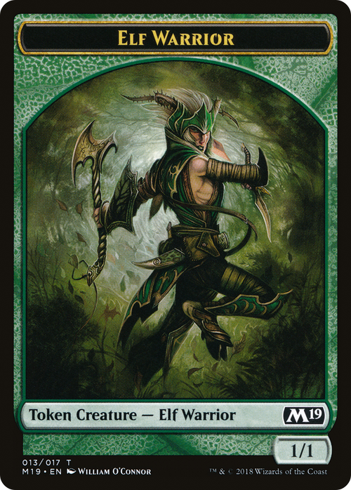 Elf Warrior Token (M19-013) - Core Set 2019 Tokens
