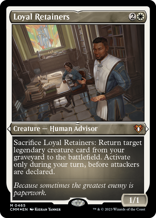Loyal Retainers (Foil Etched) (CMM-465) - Commander Masters Foil
