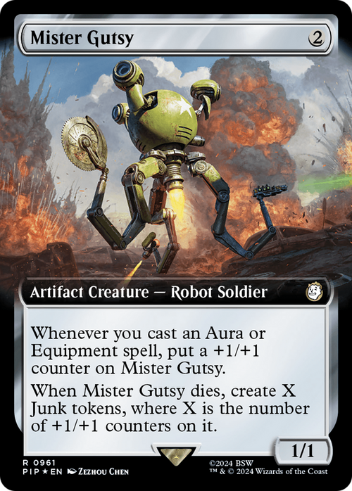 Mister Gutsy (Extended Art) (Surge Foil) (PIP-961) - Fallout: (Extended Art) Foil