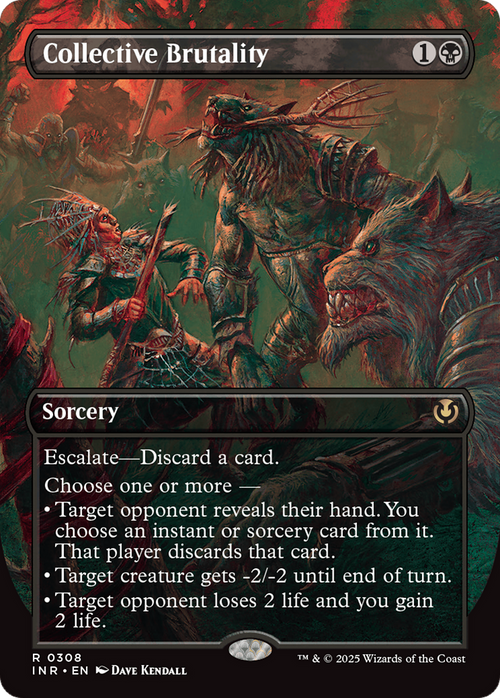 Collective Brutality (Borderless) (INR-308) - Innistrad Remastered