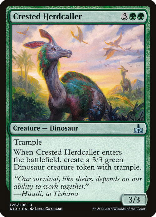 Crested Herdcaller (RIX-126) - Rivals of Ixalan Foil
