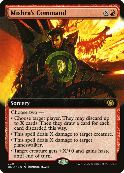 Mishra's Command (Extended Art) (BRO-339) - The Brothers' War: (Extended Art) Foil