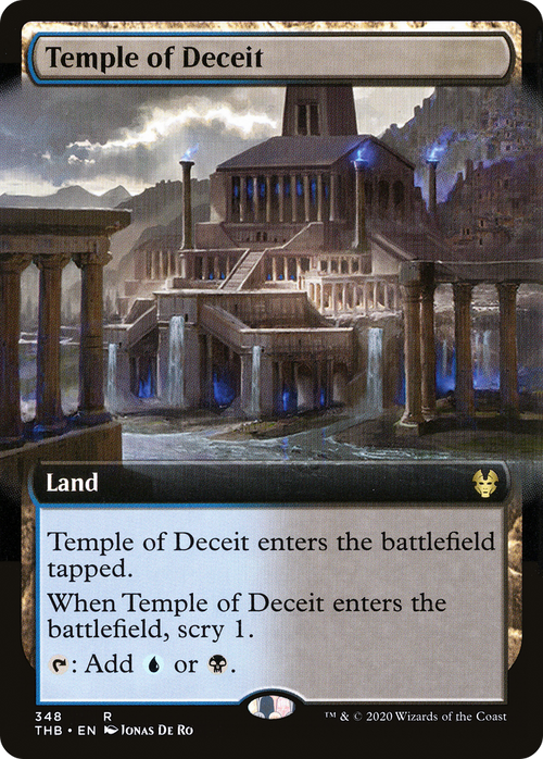 Temple of Deceit (Extended Art) (THB-348) - Theros Beyond Death: (Extended Art)