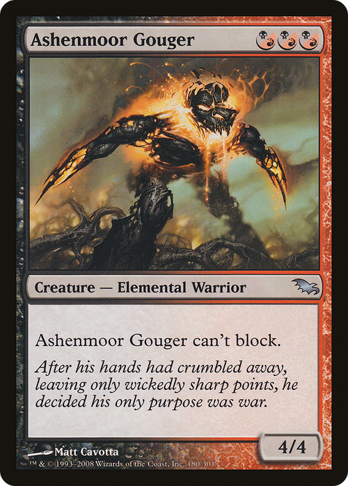 Ashenmoor Gouger (SHM-180) - Shadowmoor Foil