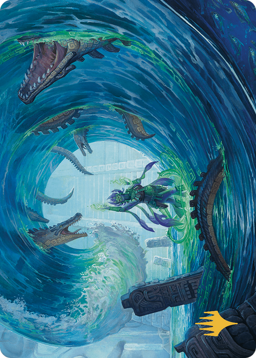 Wave Goodbye // Wave Goodbye (ALCI-076) - The Lost Caverns of Ixalan Art Series (Borderless) Foil