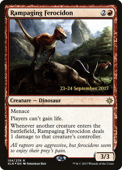 Rampaging Ferocidon (PRE-154S) - Ixalan Promos Foil