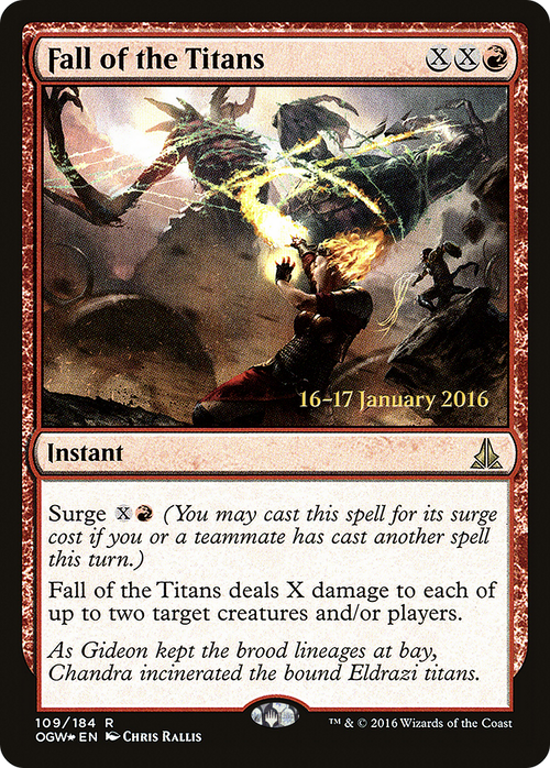 Fall of the Titans (PRE-109S) - Oath of the Gatewatch Promos Foil