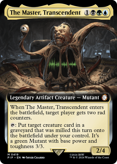 The Master, Transcendent (Extended Art) (PIP-419) - Fallout: (Extended Art) Foil