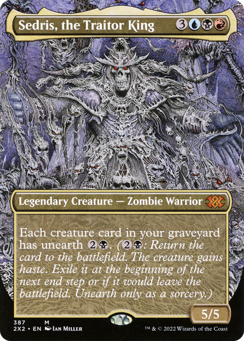 Sedris, the Traitor King (Borderless) (2X2-387) - Double Masters 2022 Foil