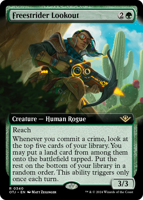 Freestrider Lookout (Extended Art) (OTJ-340) - Outlaws of Thunder Junction: (Extended Art) Foil