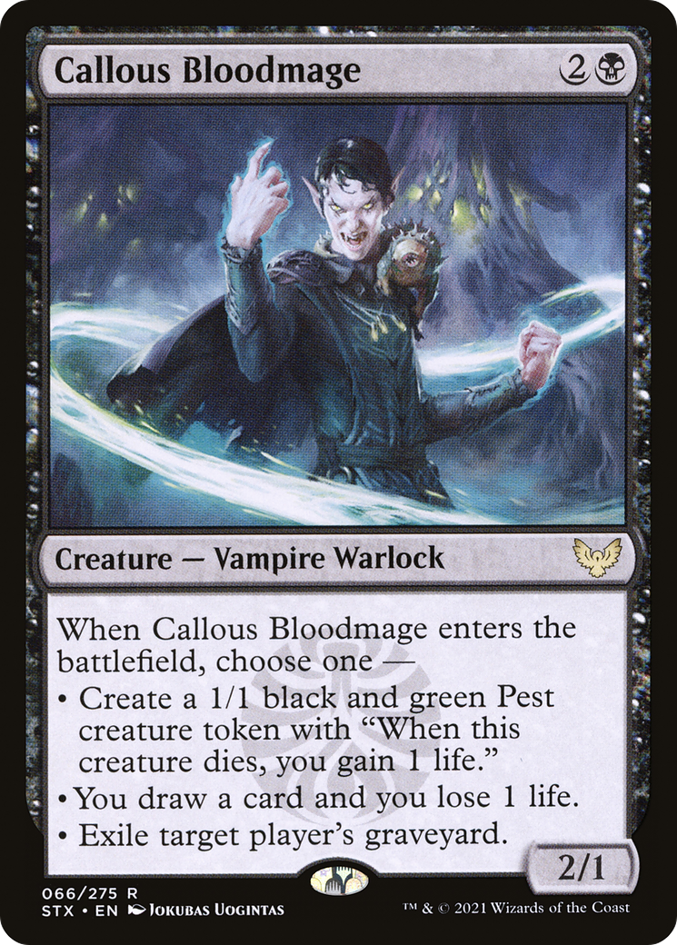 Callous Bloodmage (STX-066) - Strixhaven: School of Mages