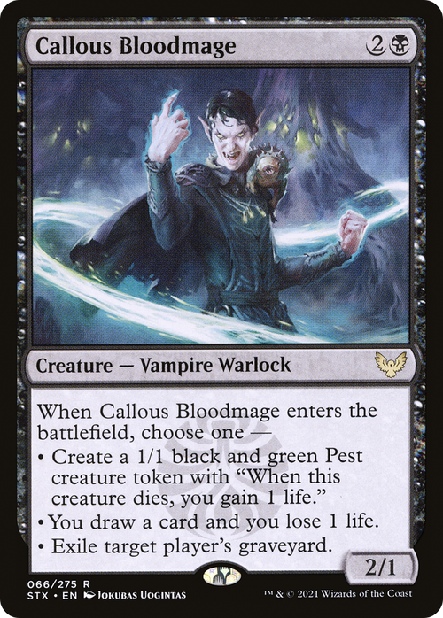 Callous Bloodmage (STX-066) - Strixhaven: School of Mages