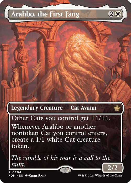 Arahbo, the First Fang (Borderless) (FDN-294) - Foundations