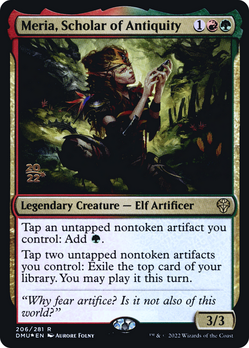 Meria, Scholar of Antiquity (PRE-206) - Dominaria United Promos Foil