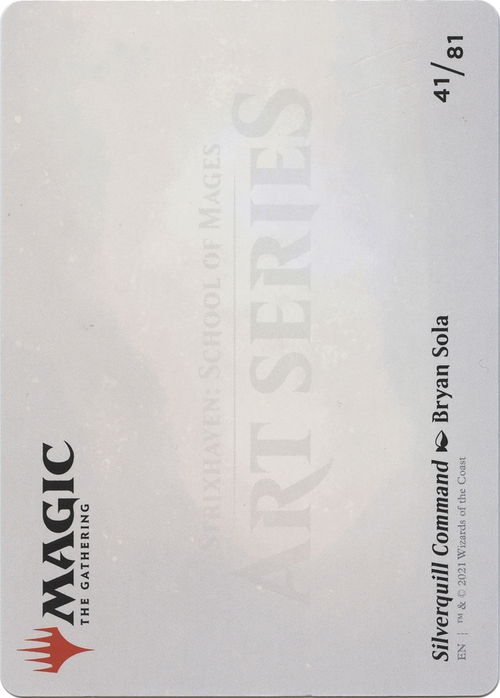 Silverquill Command // Silverquill Command (ASTX-041) - Strixhaven Art Series (Borderless) Foil
