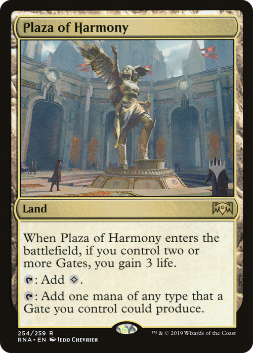 Plaza of Harmony (PPELD-254P) - Ravnica Allegiance Promos Foil