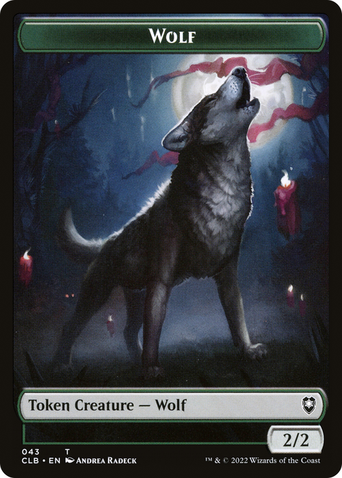 Wolf (TCLB-043) - Battle for Baldur's Gate Tokens