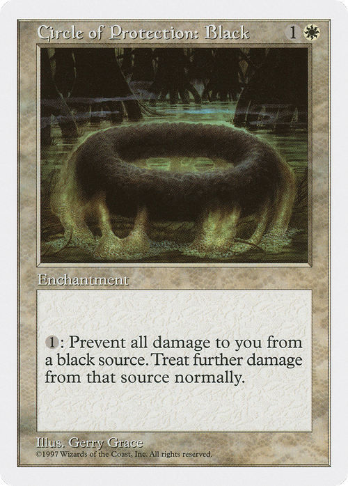 Circle of Protection: Black (5ED-017) - Fifth Edition