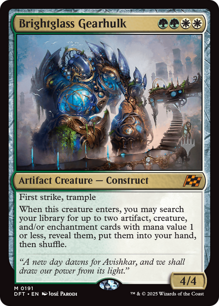 Brightglass Gearhulk (PPDFT-191P) - Promo Pack: Aetherdrift Foil