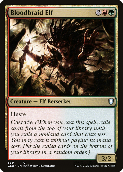 Bloodbraid Elf (CLB-839) - Commander Legends: Battle for Baldur's Gate