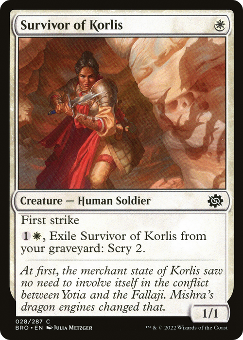 Survivor of Korlis (BRO-028) - The Brothers' War Foil