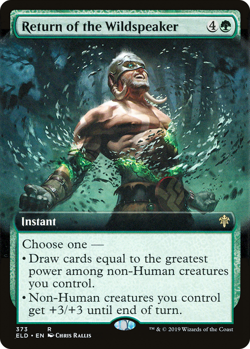 Return of the Wildspeaker (Extended Art) (ELD-373) - Throne of Eldraine: (Extended Art) Foil