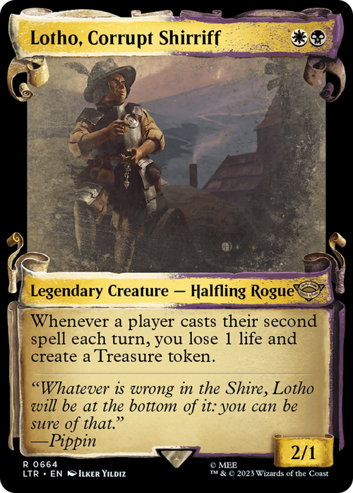 Lotho, Corrupt Shirriff (Showcase Scrolls) (LTR-664) - The Lord of the Rings: Tales of Middle-earth: (Showcase)