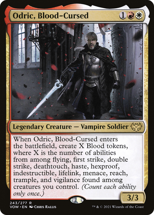 Odric, Blood-Cursed (VOW-243) - Innistrad: Crimson Vow Foil