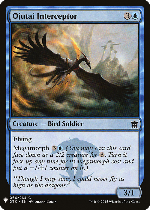Ojutai Interceptor (LIST-DTK-66) - The List