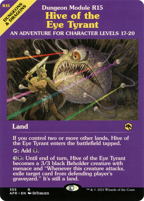 Hive of the Eye Tyrant (Dungeon Module) (AFR-355) - Adventures in the Forgotten Realms: (Showcase) Foil
