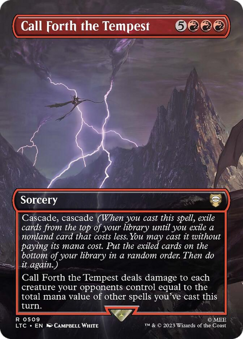 Call Forth the Tempest (Borderless) (LTC-509) - Tales of Middle-earth Commander