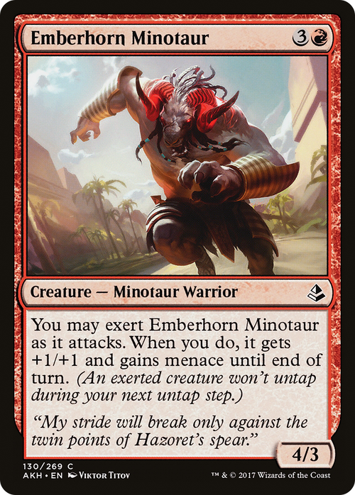 Emberhorn Minotaur (AKH-130) - Amonkhet