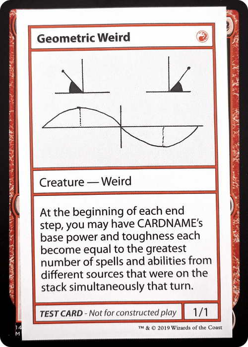 Geometric Weird (No PW Symbol) (CMB1-069) - Mystery Booster Playtest Cards 2021