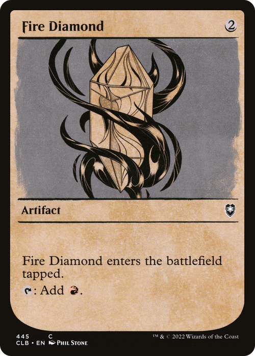 Fire Diamond (Showcase) (CLB-445) - Commander Legends: Battle for Baldur's Gate: (Showcase)