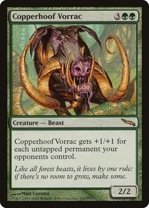 Copperhoof Vorrac (MRD-116) - Mirrodin Foil