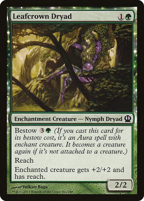 Leafcrown Dryad (THS-161) - Theros: (enchantment)