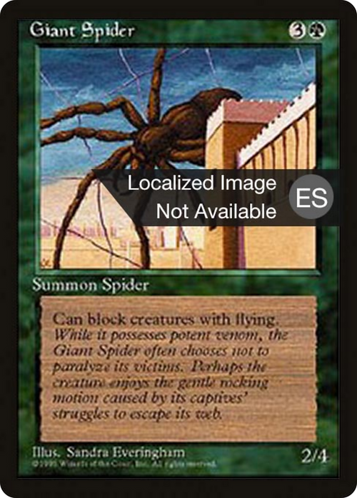 Giant Spider (4BB-) - Fourth Edition Foreign Black Border
