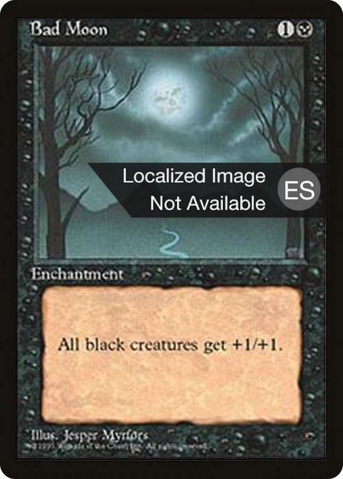 Bad Moon (4BB-) - Fourth Edition Foreign Black Border