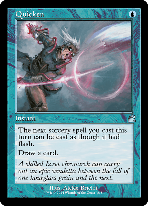 Quicken (Retro Frame) (RVR-318) - Ravnica Remastered Foil