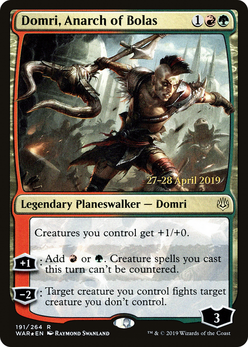 Domri, Anarch of Bolas (PRE-191S) - War of the Spark Promos Foil